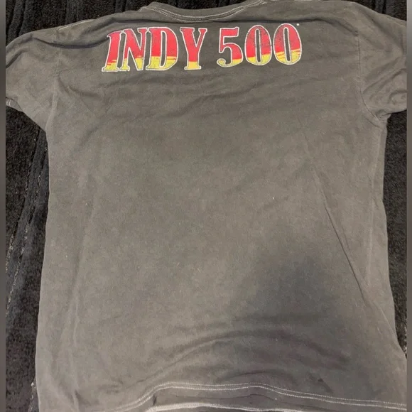 VINTAGE OFF BACK (BAGGY) INDY 500 SHIRT  NEGOTIABLE - Picture 2 of 3